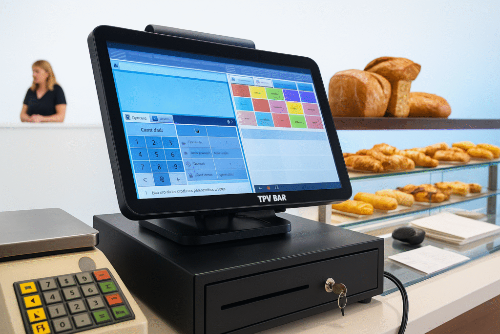 informar a clientes sistema pos táctil panaderías 